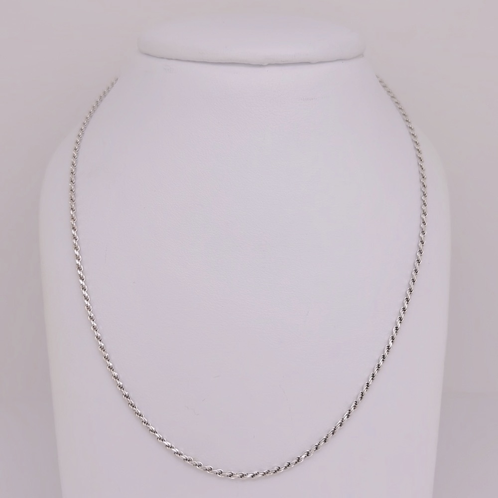 Sterling Silver (925) Rope Chain (~24” x 1.5mm)